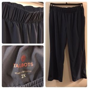 Wonderful Talbots navy wind pants
